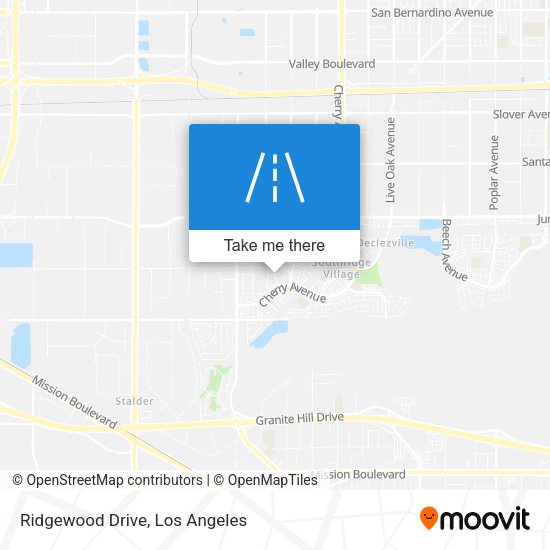 Mapa de Ridgewood Drive
