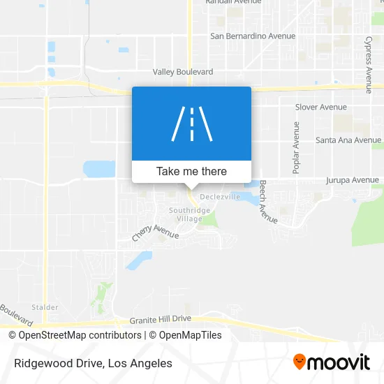 Ridgewood Drive map