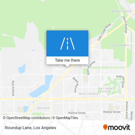 Mapa de Roundup Lane
