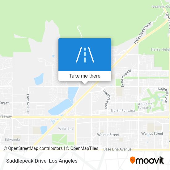 Saddlepeak Drive map