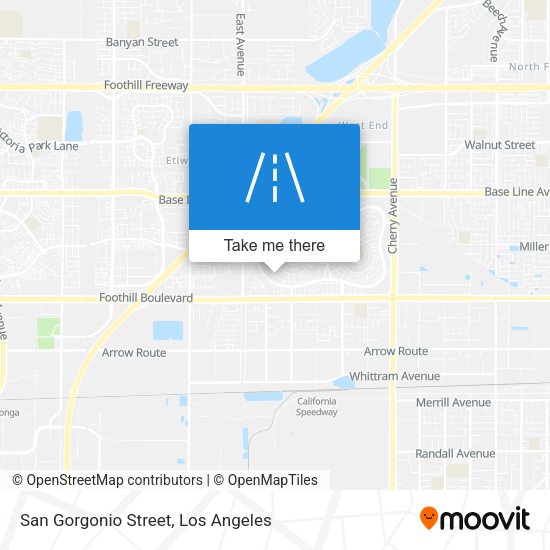 San Gorgonio Street map
