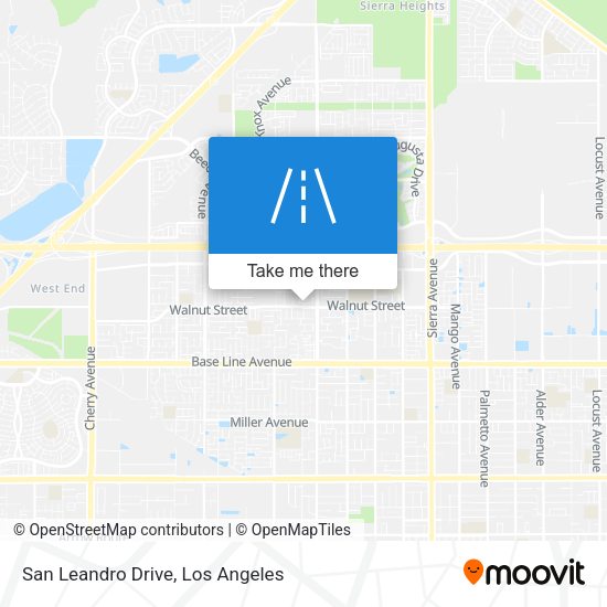 San Leandro Drive map