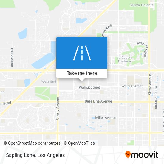 Mapa de Sapling Lane