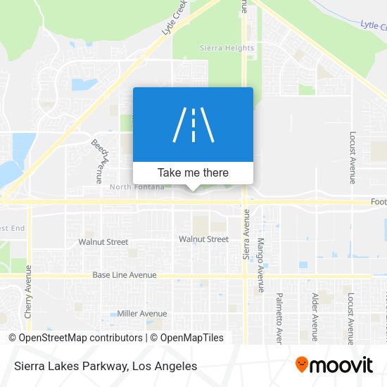 Sierra Lakes Parkway map