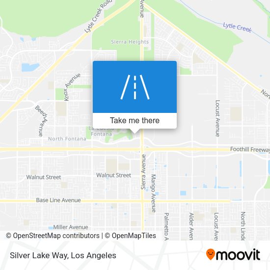 Silver Lake Way map