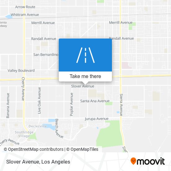 Slover Avenue map