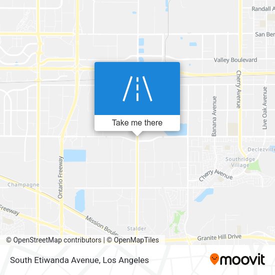 South Etiwanda Avenue map