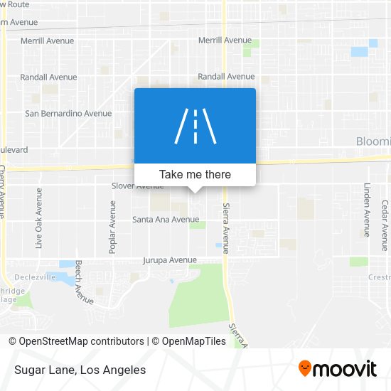 Mapa de Sugar Lane