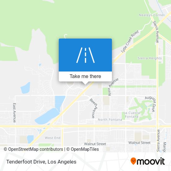 Mapa de Tenderfoot Drive