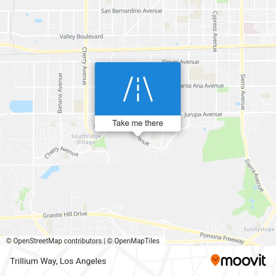 Trillium Way map