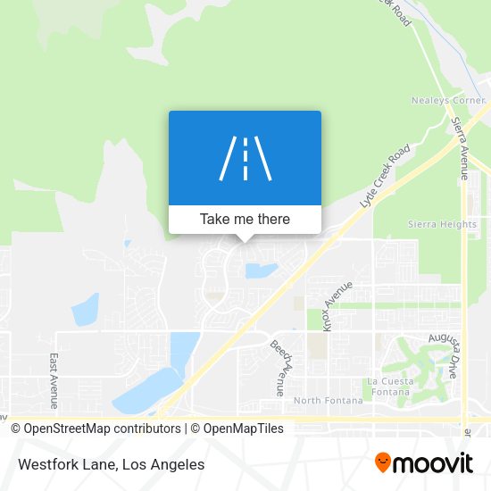 Westfork Lane map