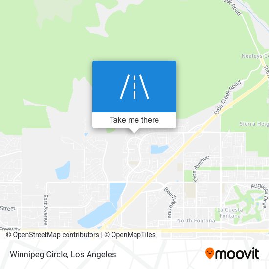 Mapa de Winnipeg Circle