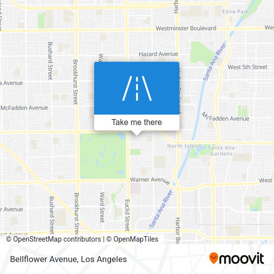 Mapa de Bellflower Avenue