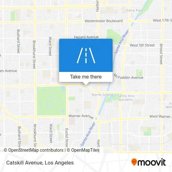 Catskill Avenue map