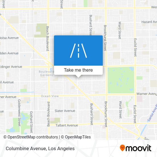 Columbine Avenue map