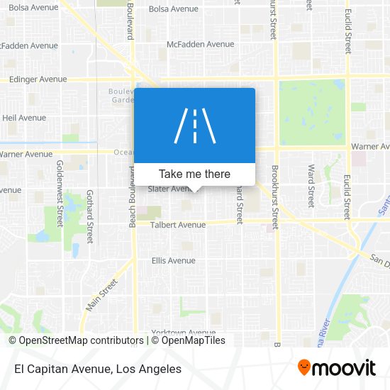 Mapa de El Capitan Avenue