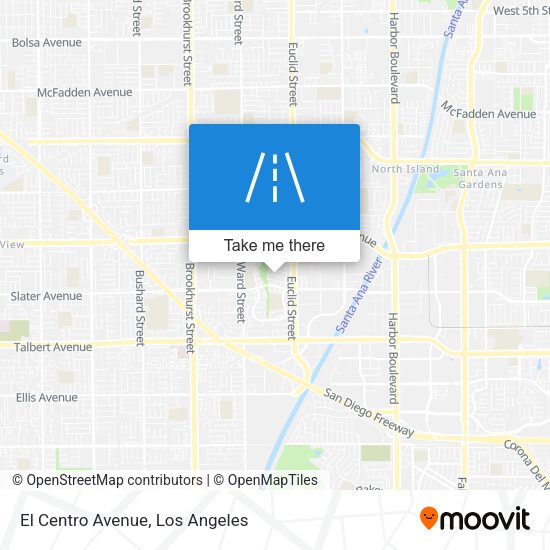 Mapa de El Centro Avenue