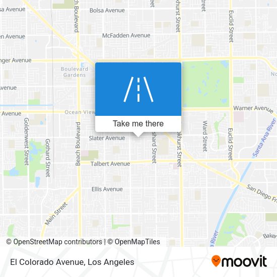El Colorado Avenue map