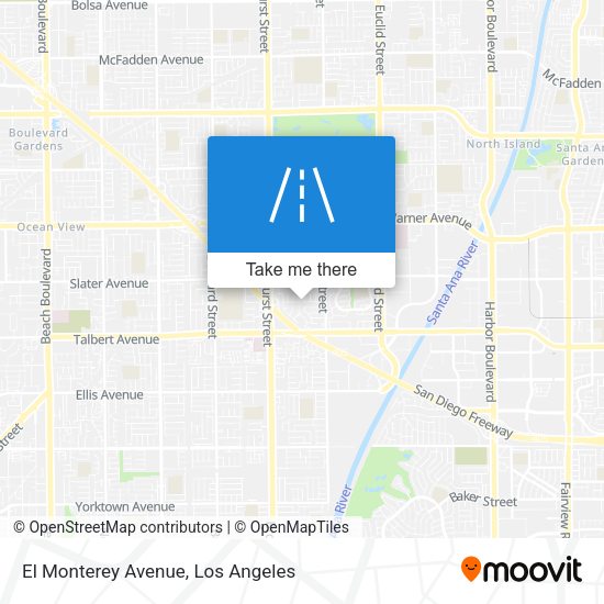 El Monterey Avenue map