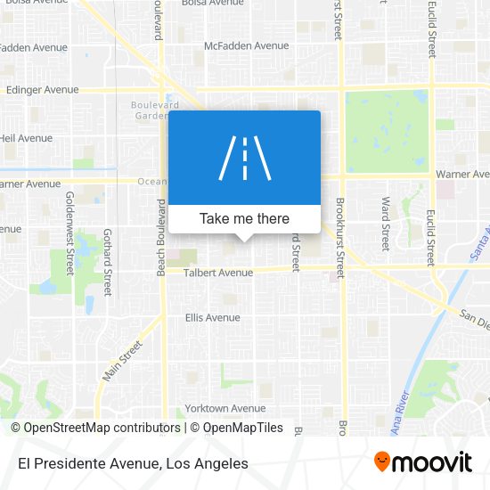 El Presidente Avenue map