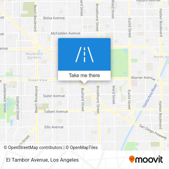 Mapa de El Tambor Avenue