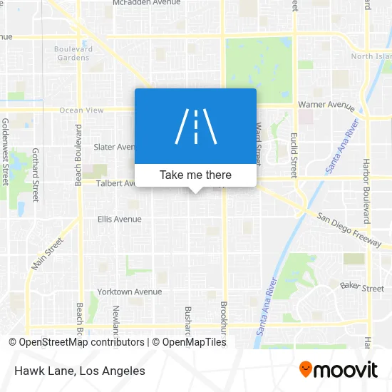 Hawk Lane map