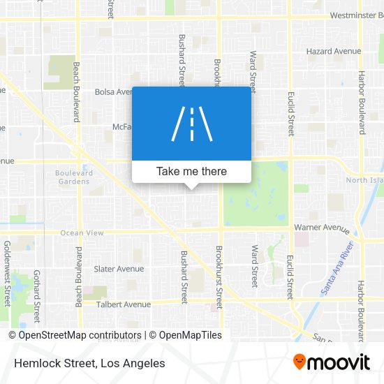 Mapa de Hemlock Street