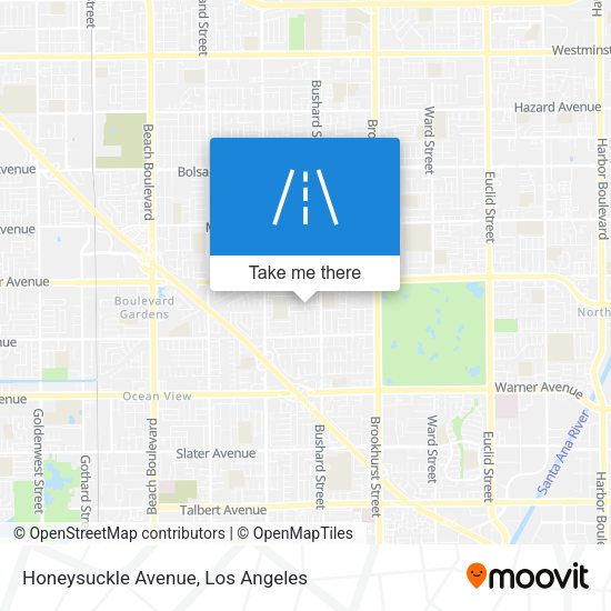 Mapa de Honeysuckle Avenue