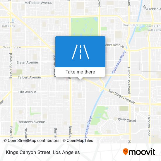 Mapa de Kings Canyon Street