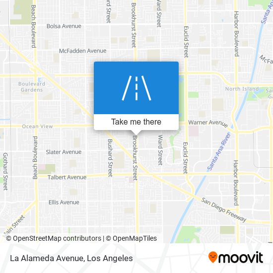 La Alameda Avenue map