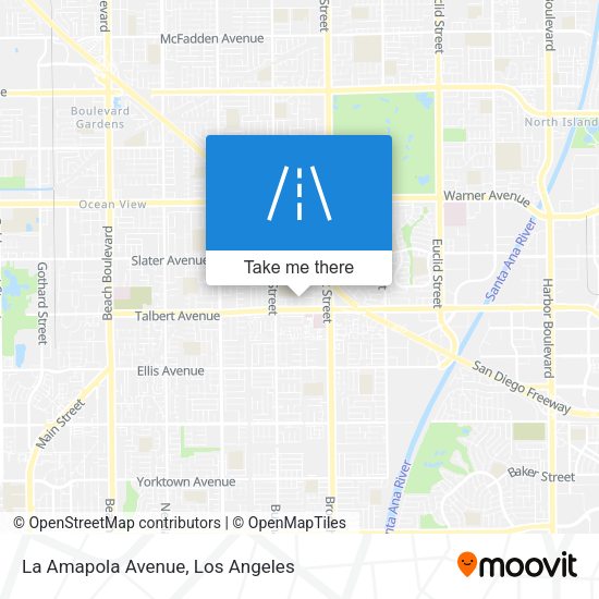 La Amapola Avenue map