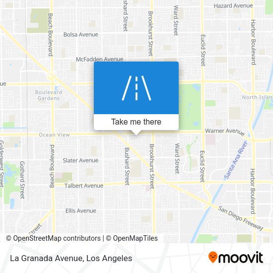 La Granada Avenue map