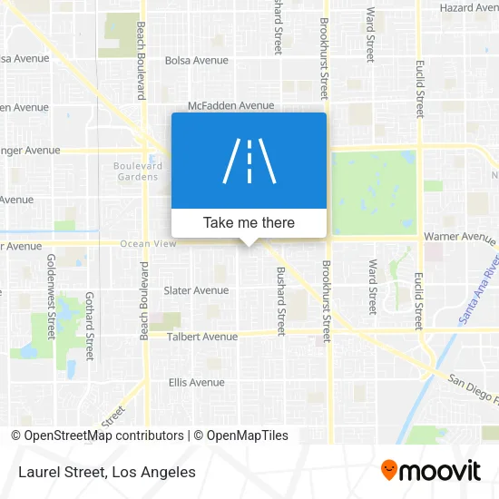 Laurel Street map