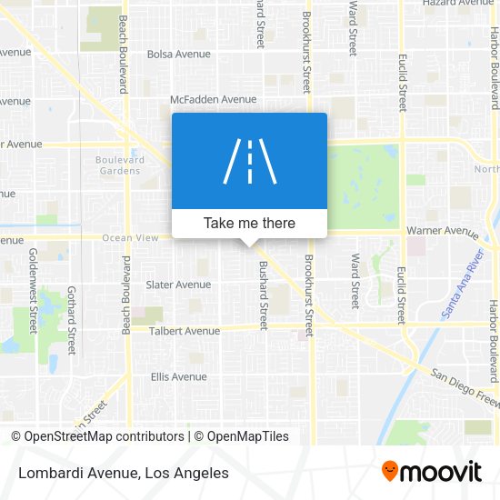 Mapa de Lombardi Avenue