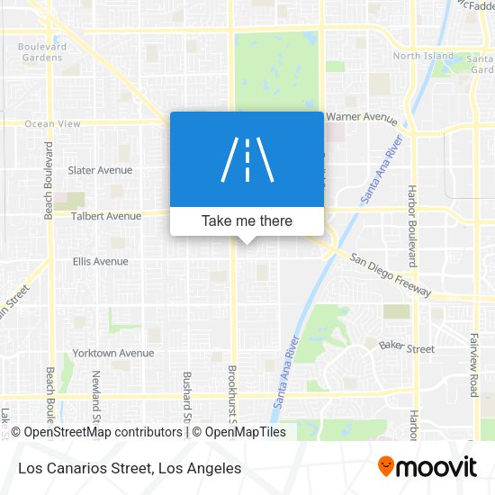 Los Canarios Street map