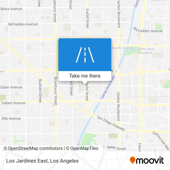 Los Jardines East map