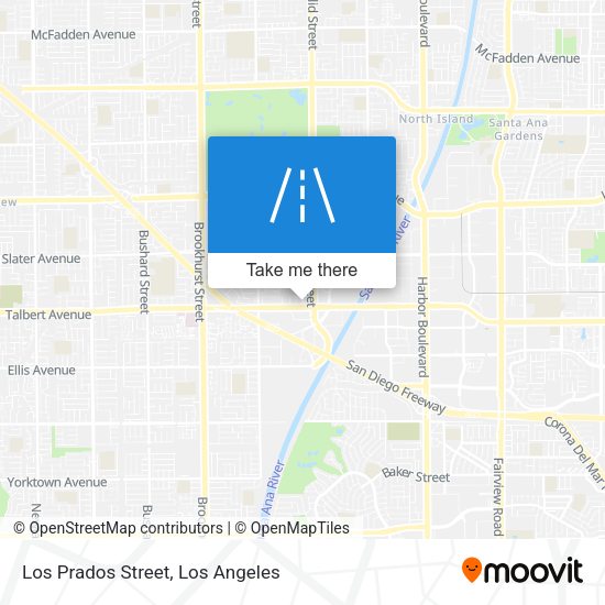 Los Prados Street map