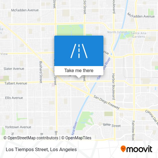 Los Tiempos Street map