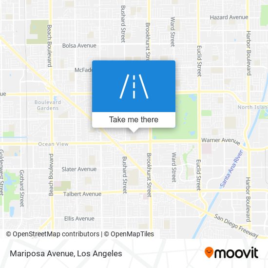 Mariposa Avenue map