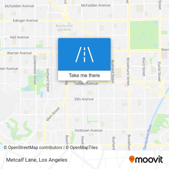 Metcalf Lane map