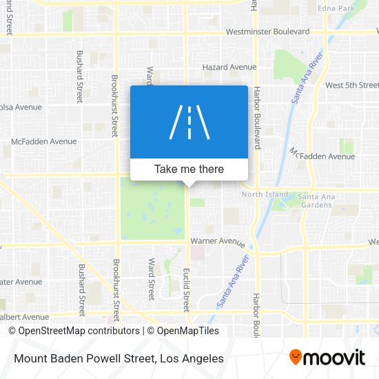Mapa de Mount Baden Powell Street