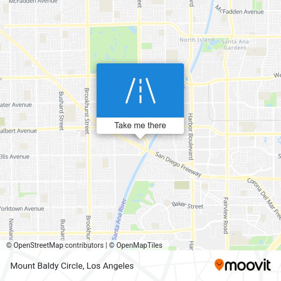 Mount Baldy Circle map