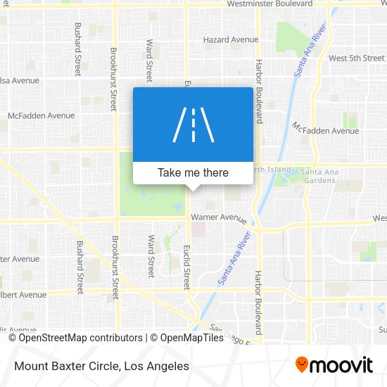 Mount Baxter Circle map