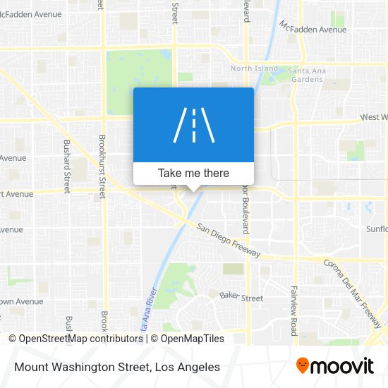 Mount Washington Street map