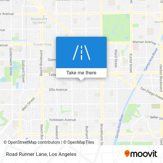 Road Runner Lane map