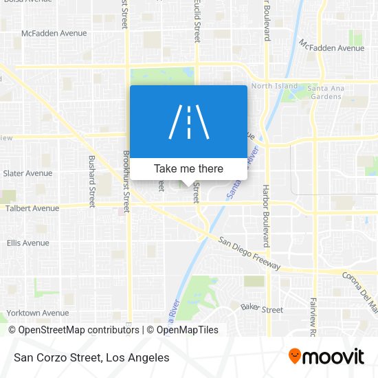 San Corzo Street map