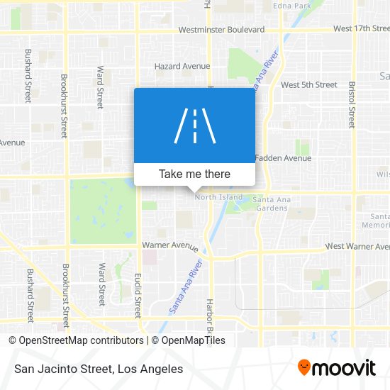 Mapa de San Jacinto Street