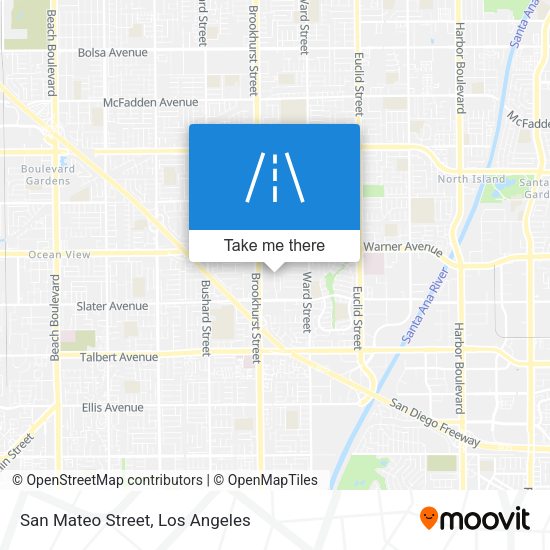 Mapa de San Mateo Street