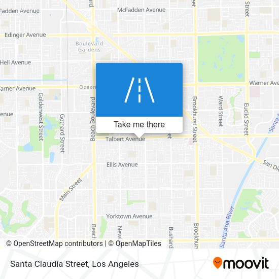 Santa Claudia Street map