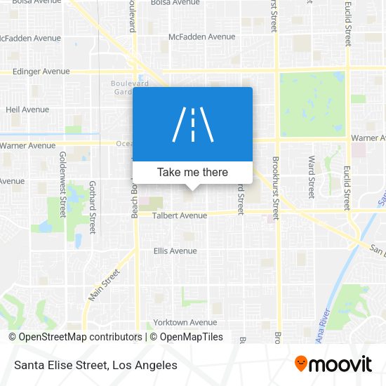 Santa Elise Street map